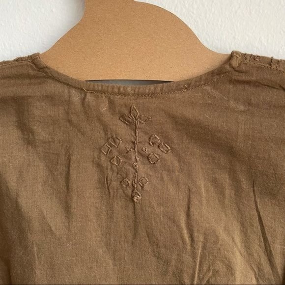 Bonpoint Tan Brown Tunic Shirt Kimono Sleeves Kids Size 18 Months - Picture 8 of 9